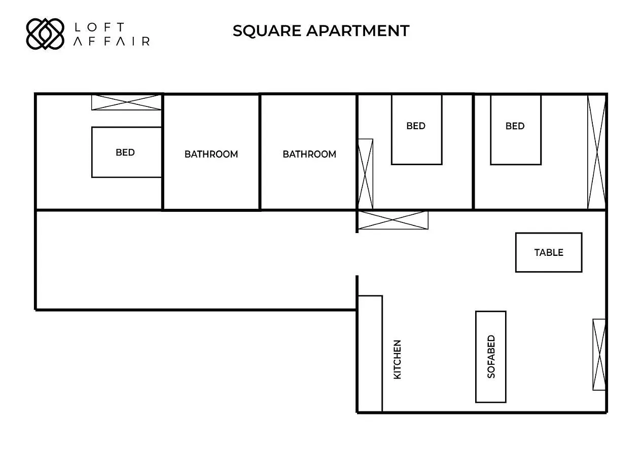 Square Apartment - Loftaffair Kraków